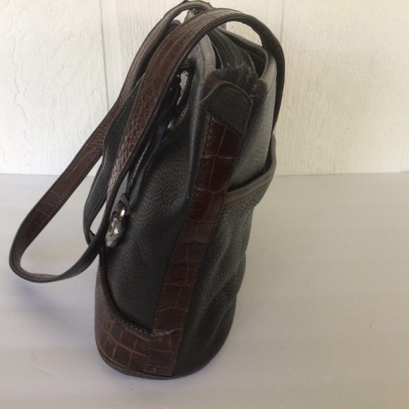 BRIGHTON BLACK LEATHER SHOULDER BAG - Picture 5 of 16